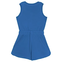Girls Toddler Blue Detroit Lions Super Girl Romper