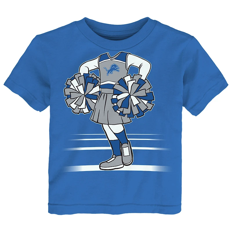 T-shirt bleu pour petite fille Outerstuff des Lions de Détroit