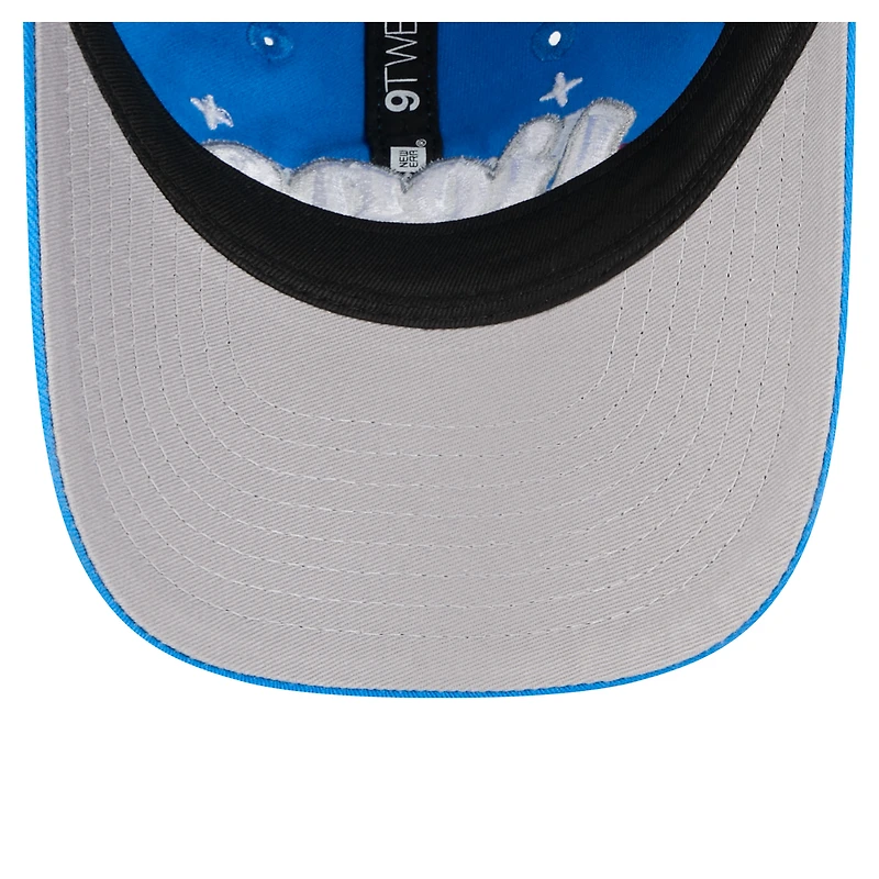 Girls Youth New Era  Blue Detroit Lions Cheer 9TWENTY Adjustable Hat