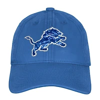 Casquette ajustable bleue Detroit Lions Gridiron pour filles Outerstuff Youth