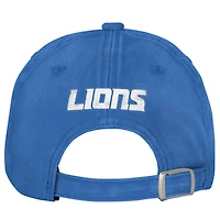 Girls Youth Outerstuff Blue Detroit Lions Gridiron Adjustable Hat