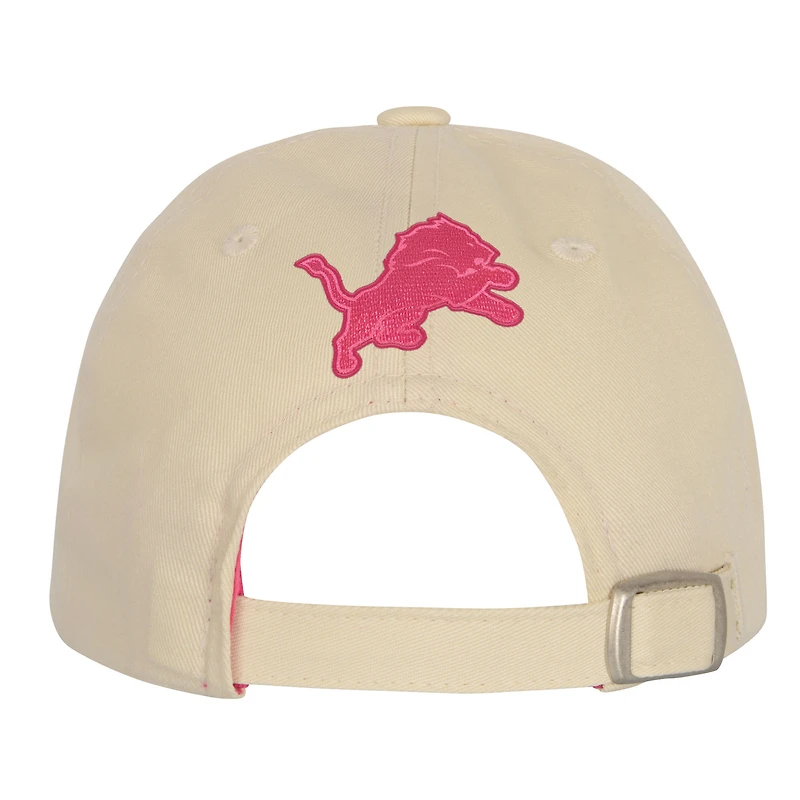 Girls Youth Outerstuff Cream Detroit Lions Blitz Adjustable Hat