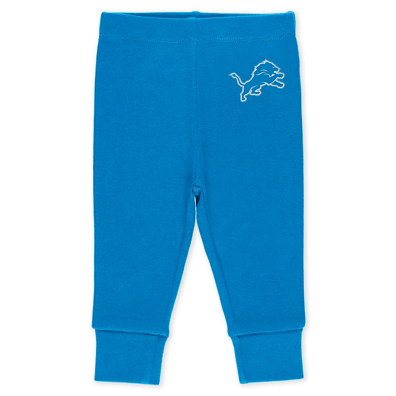 Vêtements pour bébés et nouveau-nés par Erin Andrews Detroit Lions Ensemble trois pièces Body pantalon Turn Me Around