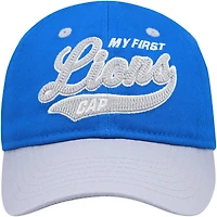 Infant Blue/Silver Detroit Lions My First Tail Sweep Slouch Flex Hat
