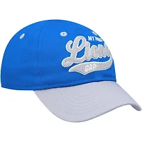 Infant Blue/Silver Detroit Lions My First Tail Sweep Slouch Flex Hat