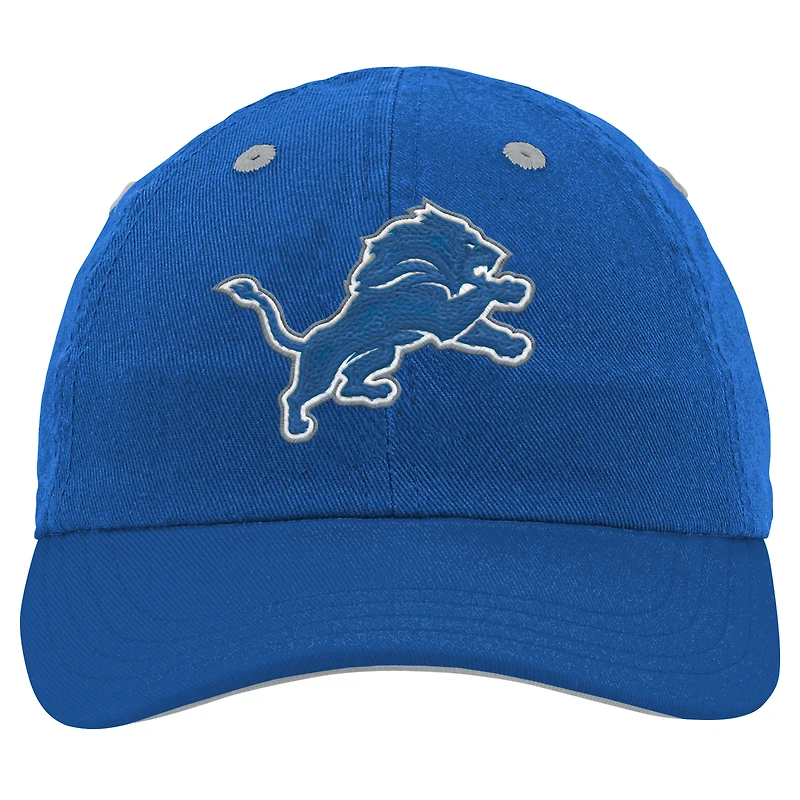 Casquette souple bleue pour bébé Detroit Lions Team Slouch Flex