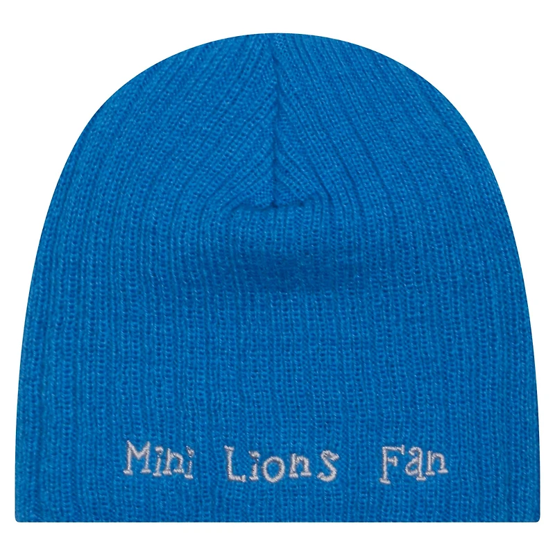 Infant New Era Blue Detroit Lions Mini Knit Hat