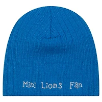 Infant New Era Blue Detroit Lions Mini Knit Hat