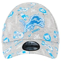 Infant New Era  Gray Detroit Lions Animal 9TWENTY Adjustable Hat