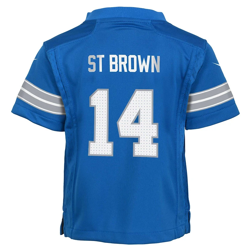 Infant Nike Amon-Ra St. Brown Blue Detroit Lions Team  Player Game Jersey
