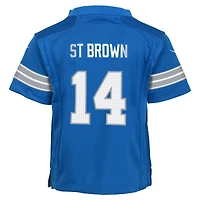 Infant Nike Amon-Ra St. Brown Blue Detroit Lions Team  Player Game Jersey