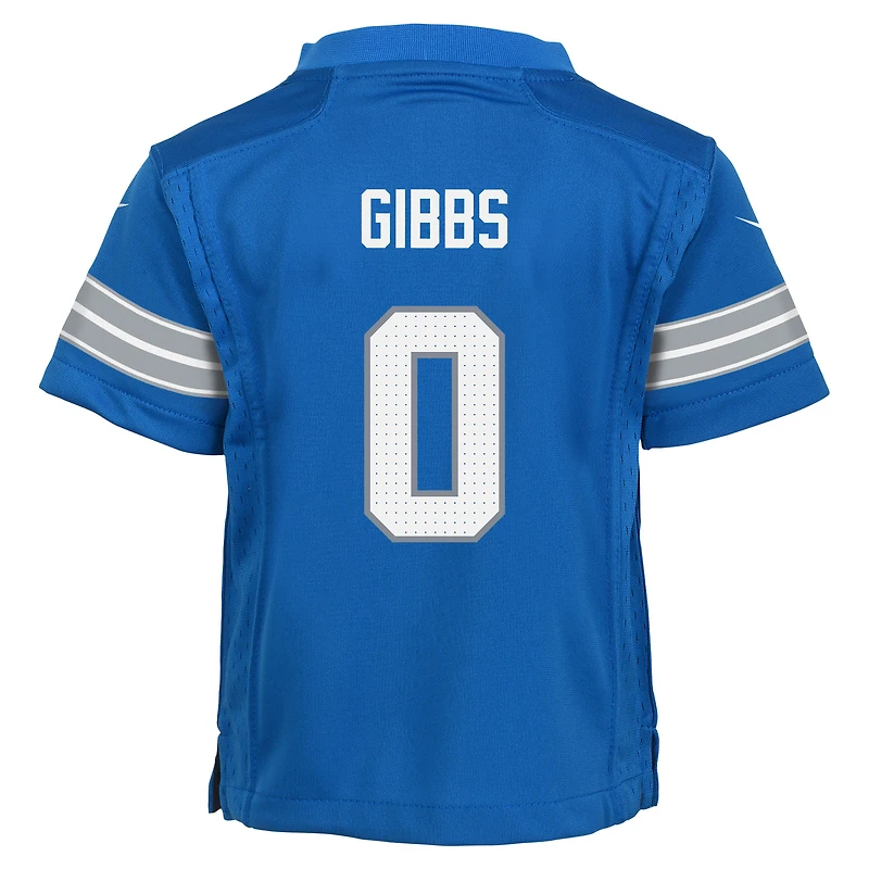 Infant Nike Jahmyr Gibbs Blue Detroit Lions Team  Player Game Jersey