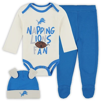 Infant Outerstuff Detroit Lions Little Champ Three-Piece Set