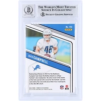 Jack Campbell Detroit Lions Autographed 2023 Panini Donruss Elite Green Disco #143 Beckett Fanatics Witnessed Authenticated 10 Rookie Card 