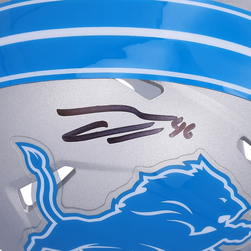 Jack Campbell Detroit Lions Autographed 2024 Riddell Speed Mini Helmet