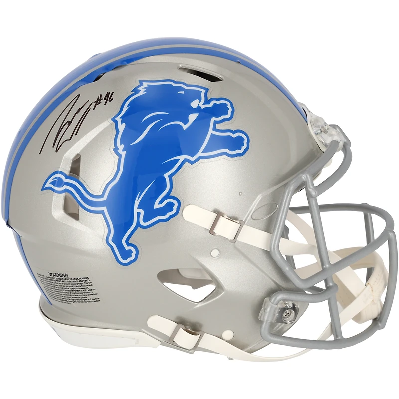 Jack Campbell Detroit Lions Autographed Riddell Speed Authentic Helmet