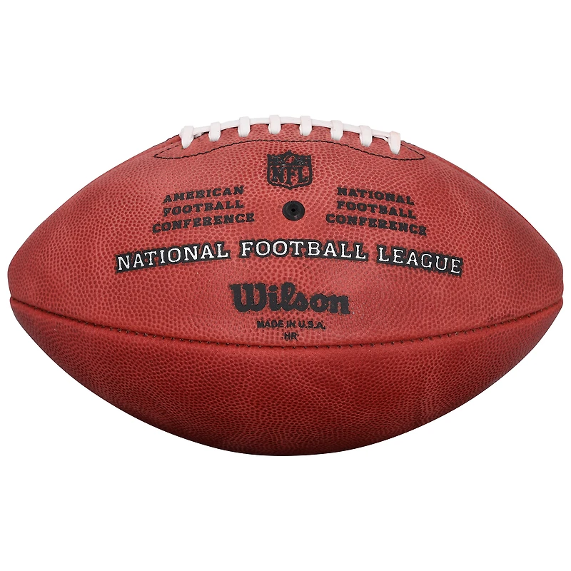 Ballon de football Wilson Duke en couleur, autographié par Jack Campbell des Detroit Lions