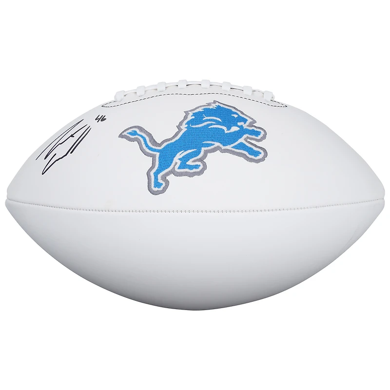 Jack Campbell Detroit Lions Autographed Wilson White Panel Football