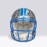 Jahmyr Gibbs Detroit Lions Autographed 2024 Speed Authentic Helmet - Art by Alex Alpert - Limited Edition #1/1 - NF70445951