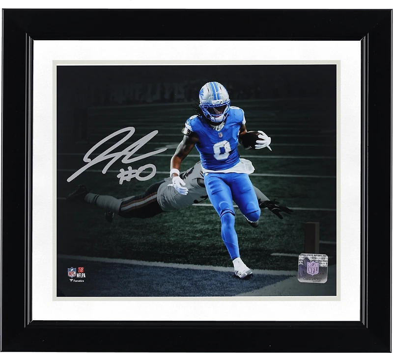 Jahmyr Gibbs Detroit Lions Autographed 8" x 10" Touchdown Spotlight Photograph