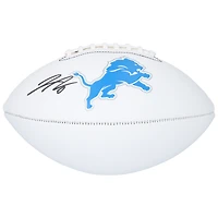 Jahmyr Gibbs Detroit Lions Autographed Franklin White Panel Football 