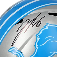 Jahmyr Gibbs Detroit Lions Autographed Riddell 2024 Speed Replica Helmet