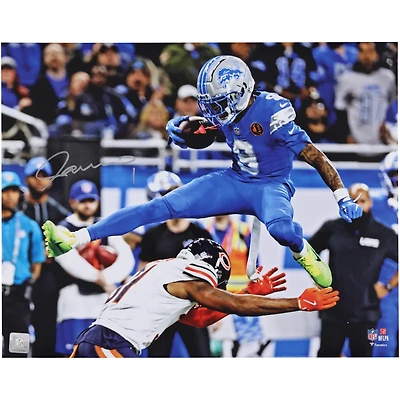 Photo dédicacée de Jameson Williams, défenseur des Bears, par les Lions de Détroit (40 x 50 cm).