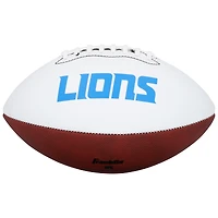 Ballon de football américain Franklin White Panel autographié par Jameson Williams des Detroit Lions