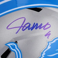 Jameson Williams Detroit Lions Autographed Riddell 2024 Speed Replica Helmet