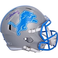 Casque réplique autographié Riddell Speed ​​2024 des Detroit Lions de Jameson Williams