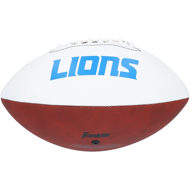 Jared Goff & Jahmyr Gibbs Detroit Lions Autographed Franklin White Panel Football