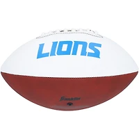 Jared Goff & Jahmyr Gibbs Detroit Lions Autographed Franklin White Panel Football