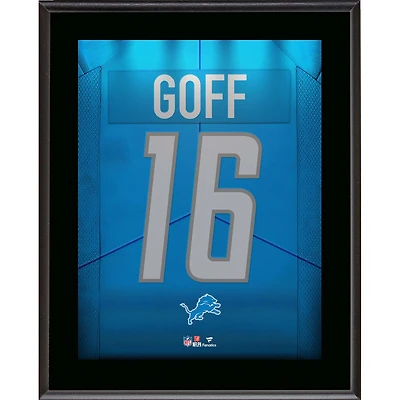 Jared Goff Detroit Lions 10.5" x 13" Jersey Number Sublimated Player Plaque