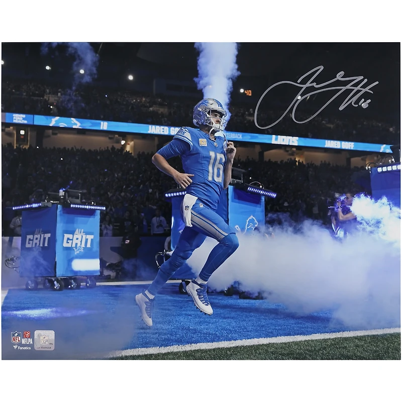 Jared Goff Detroit Lions Autographed 16" x 20" Tunnel Entrance Photograph