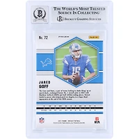 Jared Goff Detroit Lions Autographed 2021 Panini Mosaic Green Mosaic Prizm #72 Beckett Fanatics Witnessed Authenticated 10 Card 