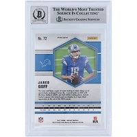 Jared Goff Detroit Lions Autographed 2021 Panini Mosaic Mosaic Prizm #72 Beckett Fanatics Witnessed Authenticated 9/10 Card