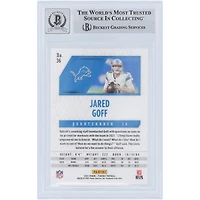 Jared Goff Detroit Lions Autographed 2021 Panini Phoenix Fire Burst #36 Beckett Fanatics Witnessed Authenticated 9/10 Card