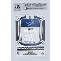 Jared Goff Detroit Lions Autographed 2022 Panini Certified Mirror Orange #33 #/149 Beckett Fanatics Witnessed Authenticated 9/10 Card