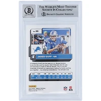 Jared Goff Detroit Lions Autographed 2022 Panini Donruss Press Proof Blue #88 Beckett Fanatics Witnessed Authenticated 9/10 Card