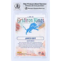 Jared Goff Detroit Lions Autographed 2023 Panini Donruss Gridiron Kings #GK-10 Beckett Fanatics Witnessed Authenticated 10 Card 