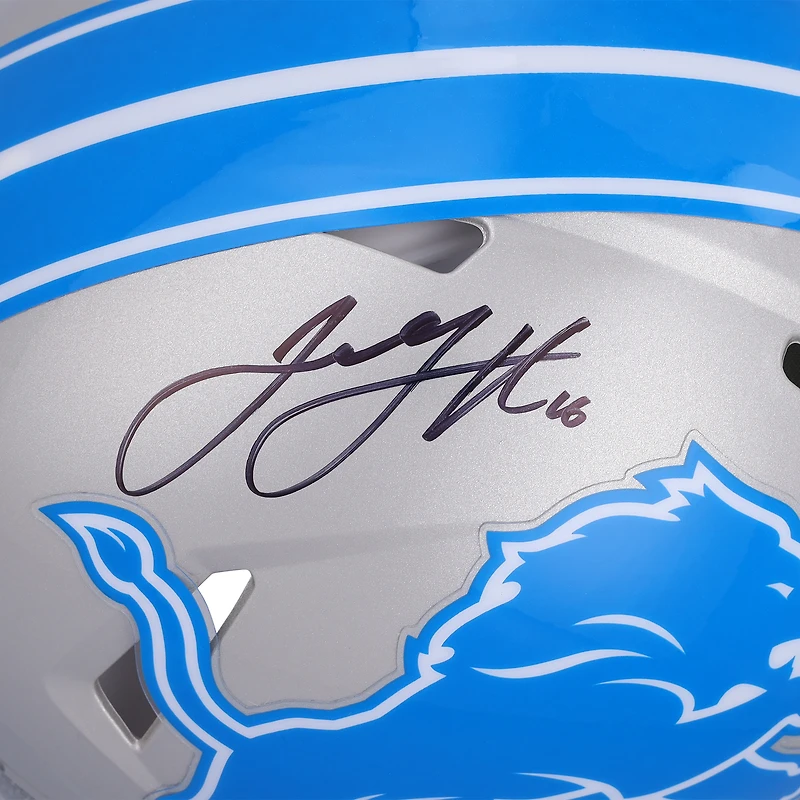 Jared Goff Detroit Lions Autographed 2024 Riddell Speed Authentic Helmet