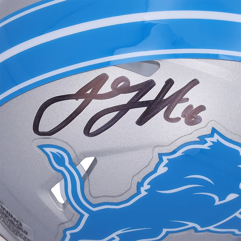 Jared Goff Detroit Lions Autographed 2024 Riddell Speed Mini Helmet