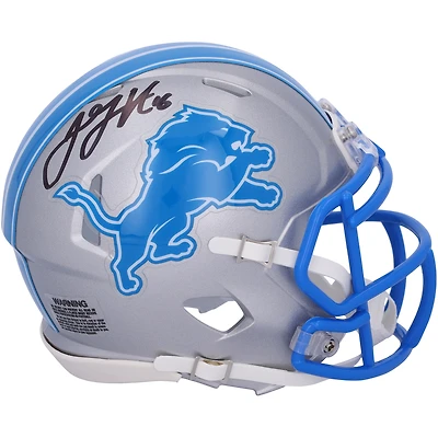 Jared Goff Detroit Lions Autographed 2024 Riddell Speed Mini Helmet