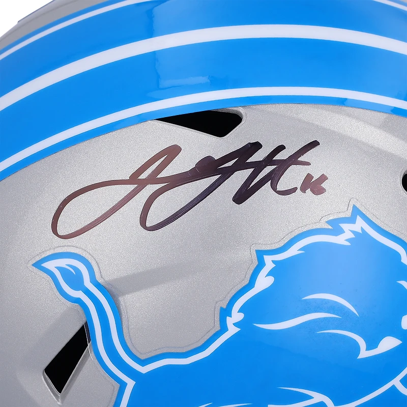 Jared Goff Detroit Lions Autographed 2024 Riddell Speed Replica Helmet