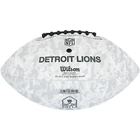 Ballon de football Wilson autographié par Jared Goff des Lions de Détroit en hommage au service 2024