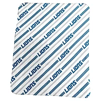Couverture polaire à rayures verticales classiques 50 po x 60 po avec logo des Lions de Détroit