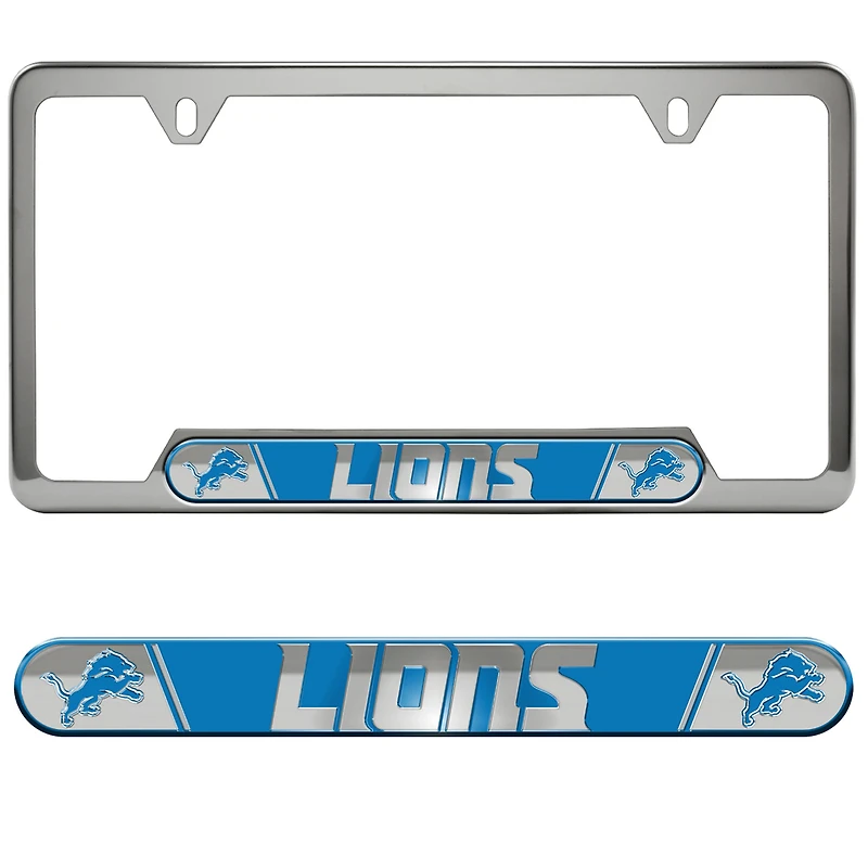 Logo Brands  Detroit Lions Embossed License Plate Frame