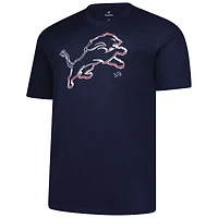Men's Fanatics  Navy Detroit Lions Big & Tall Americana T-Shirt