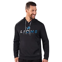 Men's MSX by Michael Strahan  Black Detroit Lions Performance Pullover Hoodie