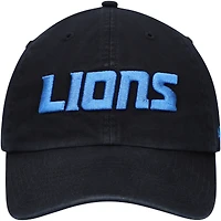 Casquette réglable '47 Black Detroit Lions Clean Up Script pour homme